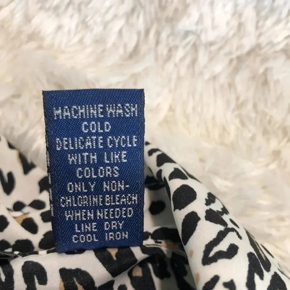 KAREN SCOTT Animal Print Button Down Blouse - Picture 6 of 7